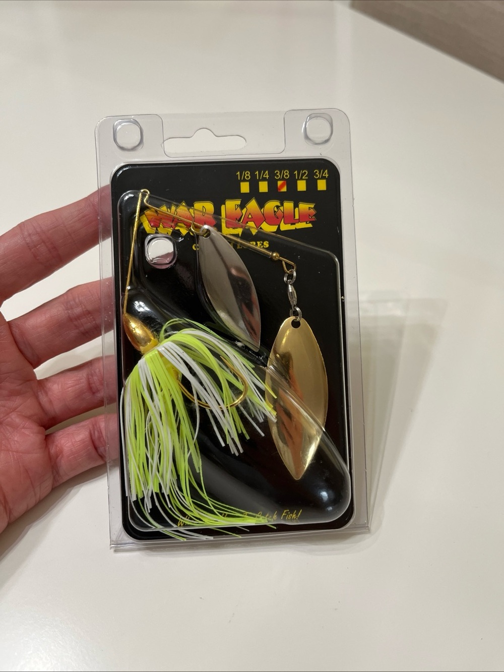 Spinnerbait - Gold & Chartreuse